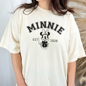 Minnie Mouse Shirt, Comfort Colors Disney Shirt, Disneyland Shirt, Disney World Shirt, Matching Family Disney Characters Shirts,Retro Disney