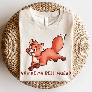 Koszulka Fox and the Hound, Koszulka You&#39;re My Best Friend, The Fox and the Hound, Copper, Koszulki Disney, Koszulki rodzinne do kompletu