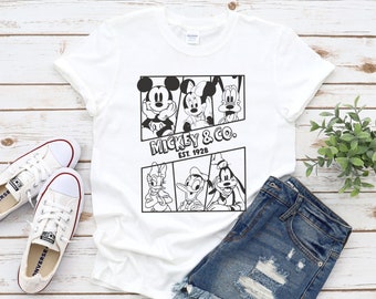Vintage Mickey Mouse & Co. Shirt: Disneyland Family Matching Tee