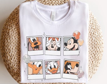Chemise Mickey et ses amis, chemise Mickey Mouse rétro vintage, chemise Disney, chemise Disneyland, chemise Disney World, chemise famille Disney assortie