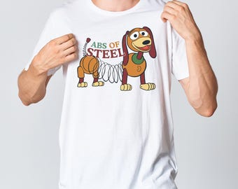 Abs Of Steel Shirt, Slinky Dog Shirt, Toy Story Shirt, Disney World Shirt, Disney Shirt, Passende Disney Shirts, Toy Story Geburtstag, Buzz