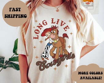 Long Live Cowgirls Shirt, Toy Story Shirt, Disney Shirt, Disneyland Shirt, Disney World Shirt, Woody, Jessie, Bullseye, Oversized Disney Tee