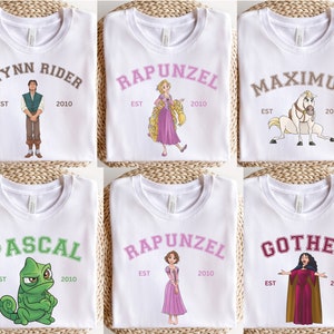 Tangled Shirt, Rapunzel Shirt, Flynn Rider, Maximus, Pascal, Mother Gothel, Tangled Birthday Party, Rapunzel Birthday Shirt, Disney Shirt