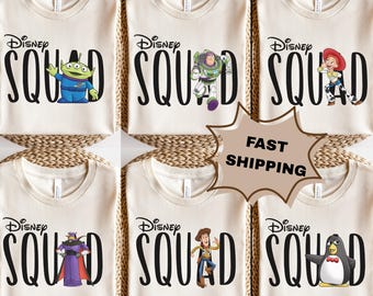 Toy Story Comfort Farben Shirt, passende Familie Disney Shirts, Disney Gruppe Shirts, Toy Story Squad, Hollywood Studios, Woody, Buzz, Jessie