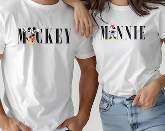 Passende paar Disney Shirts, Micky und Minnie paar Shirts, Micky Maus Shirt, Minnie Maus Shirt, Disney World Shirt, Disneyland Shirt