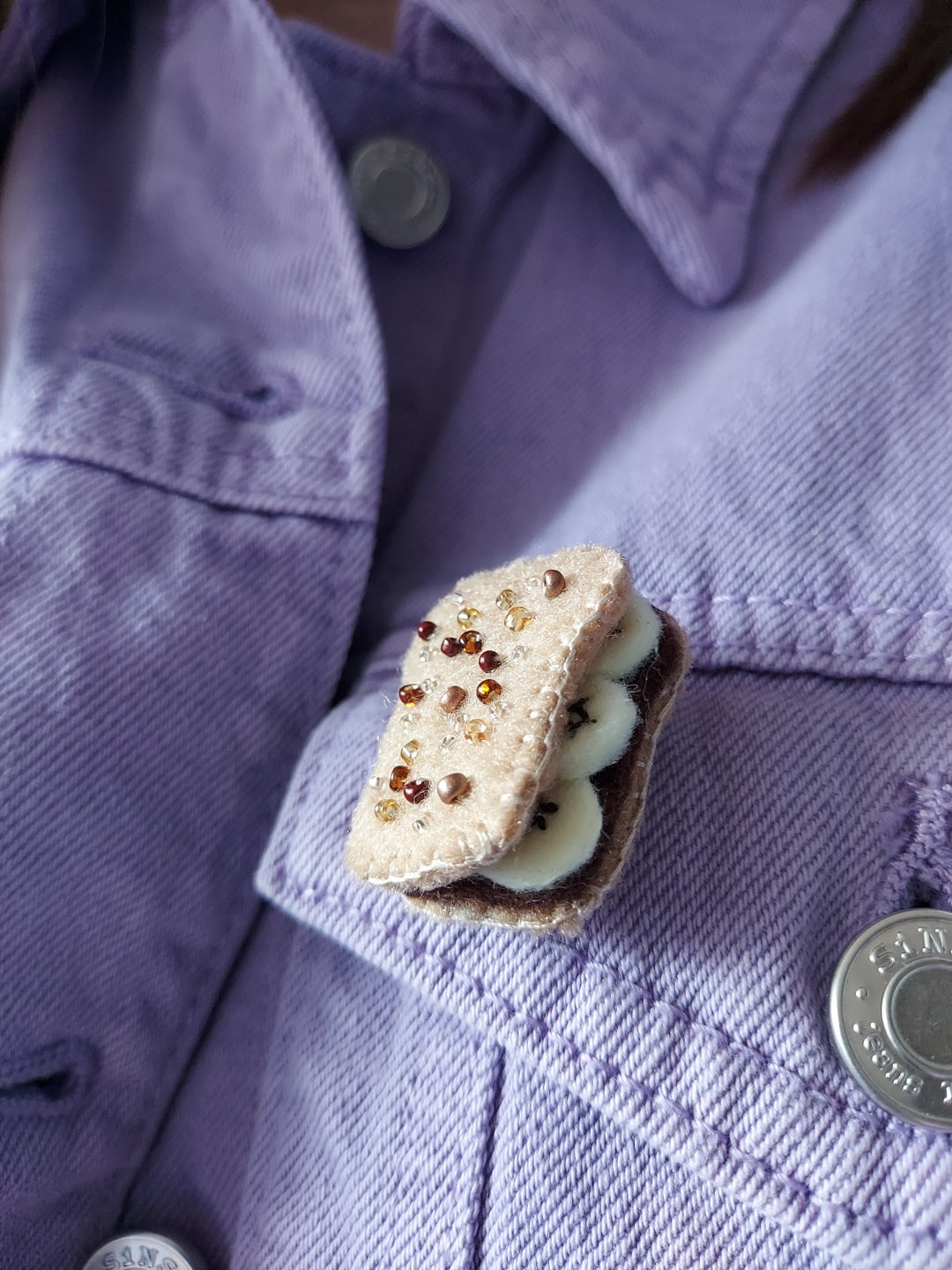 Nutella and Banana Sandwich Brooch Pon Etsy