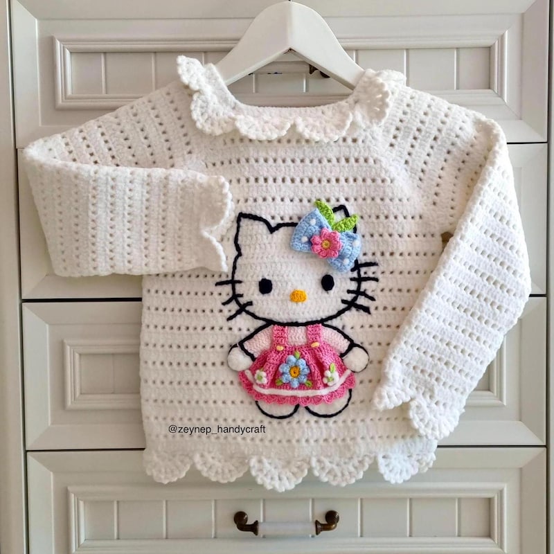 Hallo kitty pullover - Etsy.de