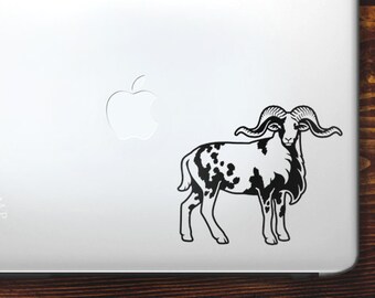 Painted Desert Sheep Decal -  hair sheep decal, ram sticker, trophy ram, exotic hunting, trophy ram decal