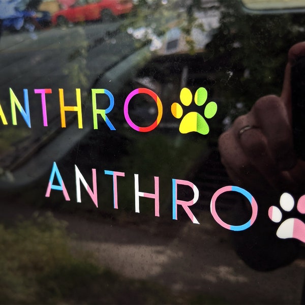 ANTHRO - Fandom pride vinyl decal