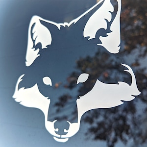 Decalcomania Fox Face - Decalcomania in vinile Fox, adesivo paraurti per auto, computer portatili