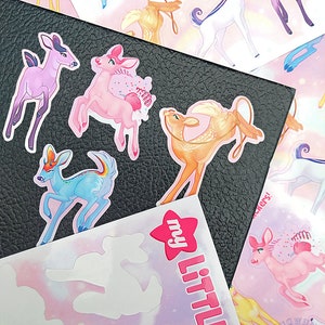 My Little Deer Sticker Bogen - MLP Parodie Cervine, Twilight Sparkle, Rainbow Dash, Pinkie Pie, Fluttershy, Applejack, Rarity