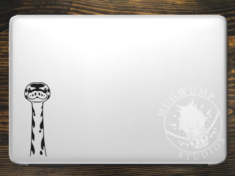 Peeking Ball Python Decal Periscoping Snake, Serpent, Boa, Reptile, Herp vinyl decal, bumper sticker for cars, laptops image 5