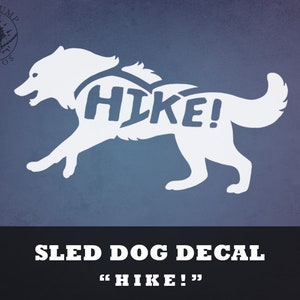 Siberian Husky &quot;Hike&quot; Decal