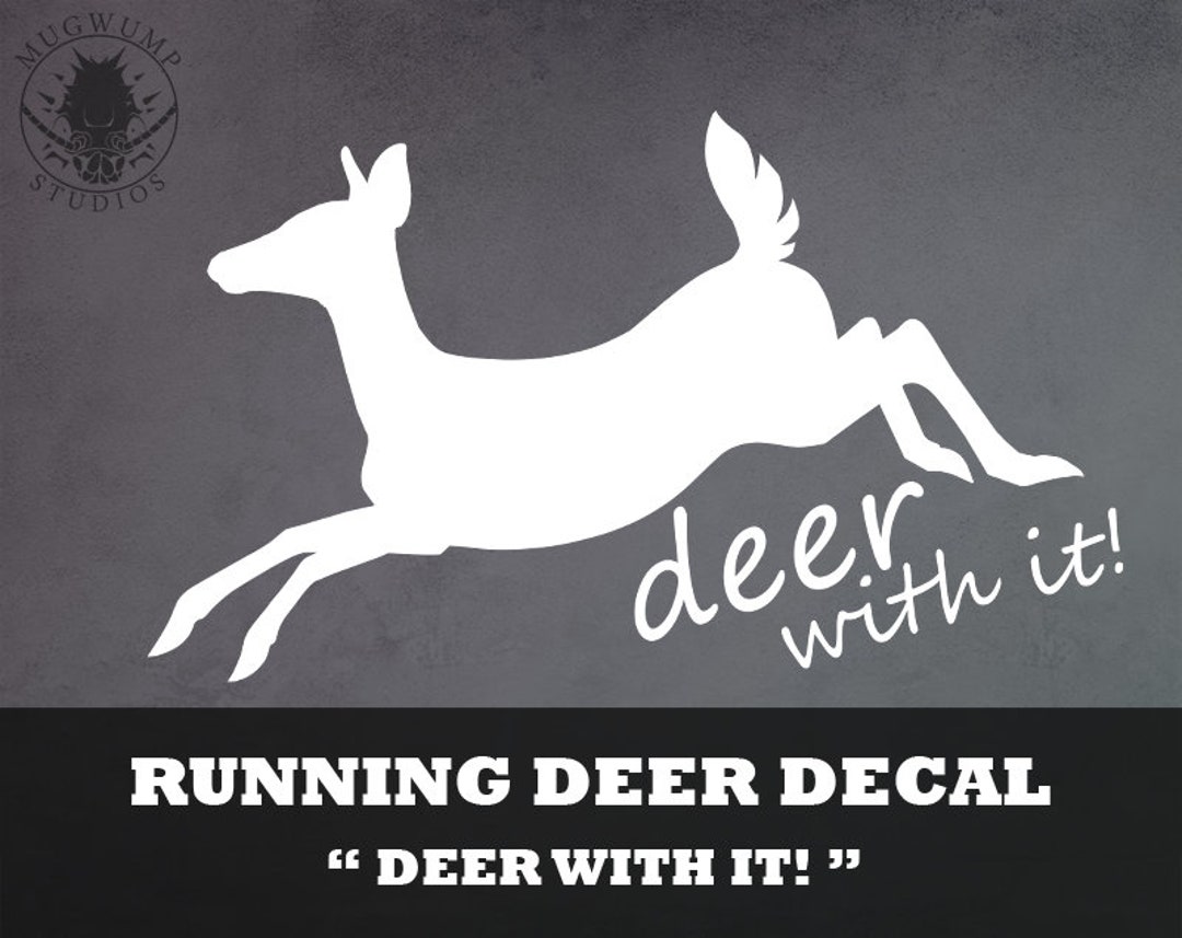 Running Doe Decal 