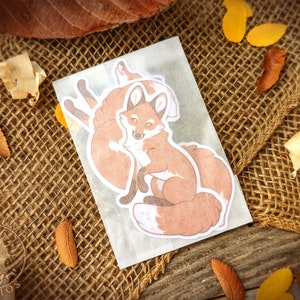 Fox Vinyl Stickers (pack of 3) - Cute Waterproof Fox Sticker Pack - Etsy