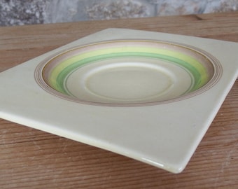 Clarice Cliff Biarritz Banded Design Art Deco Stand Bizarre Wilkinson