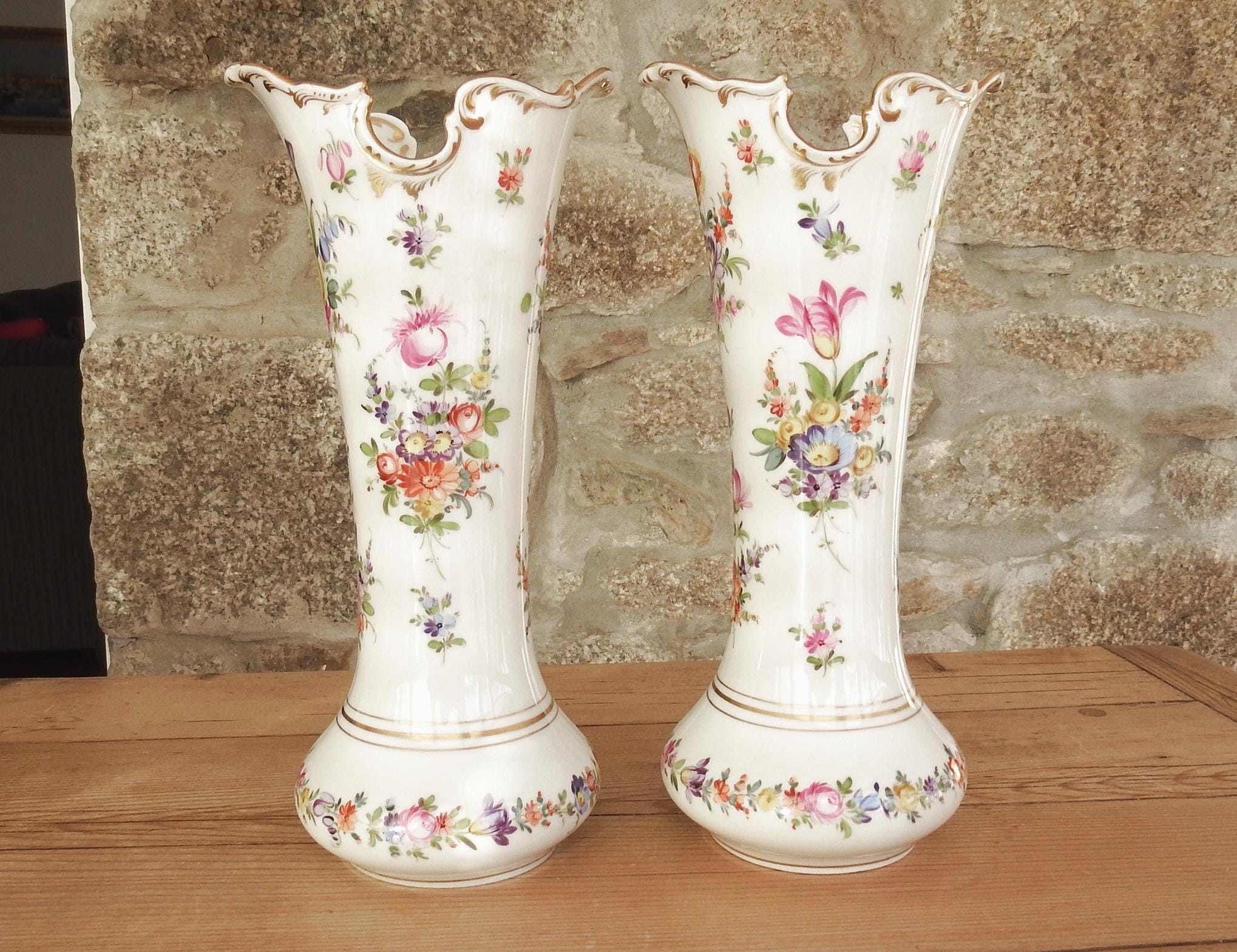 Antique dresden vase - Etsy 日本 Antique dresden vase - Etsy 日本