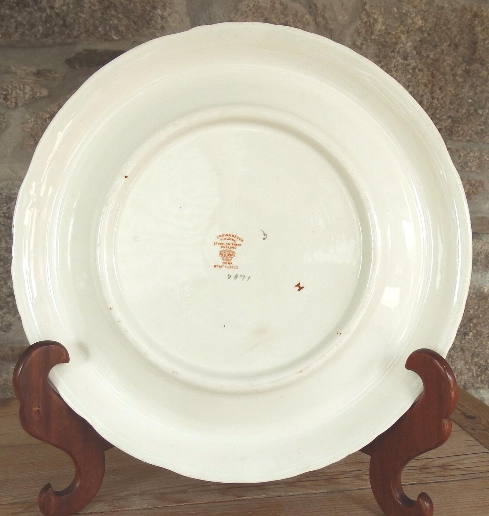 Antiques & Vintage : Antique Crown Devon Dora Pattern Bread Plate ...