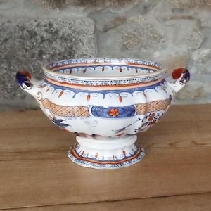 Rare Antique Mason&#39;s Ironstone Chinoiserie Soup Tureen, Georgian c.1825