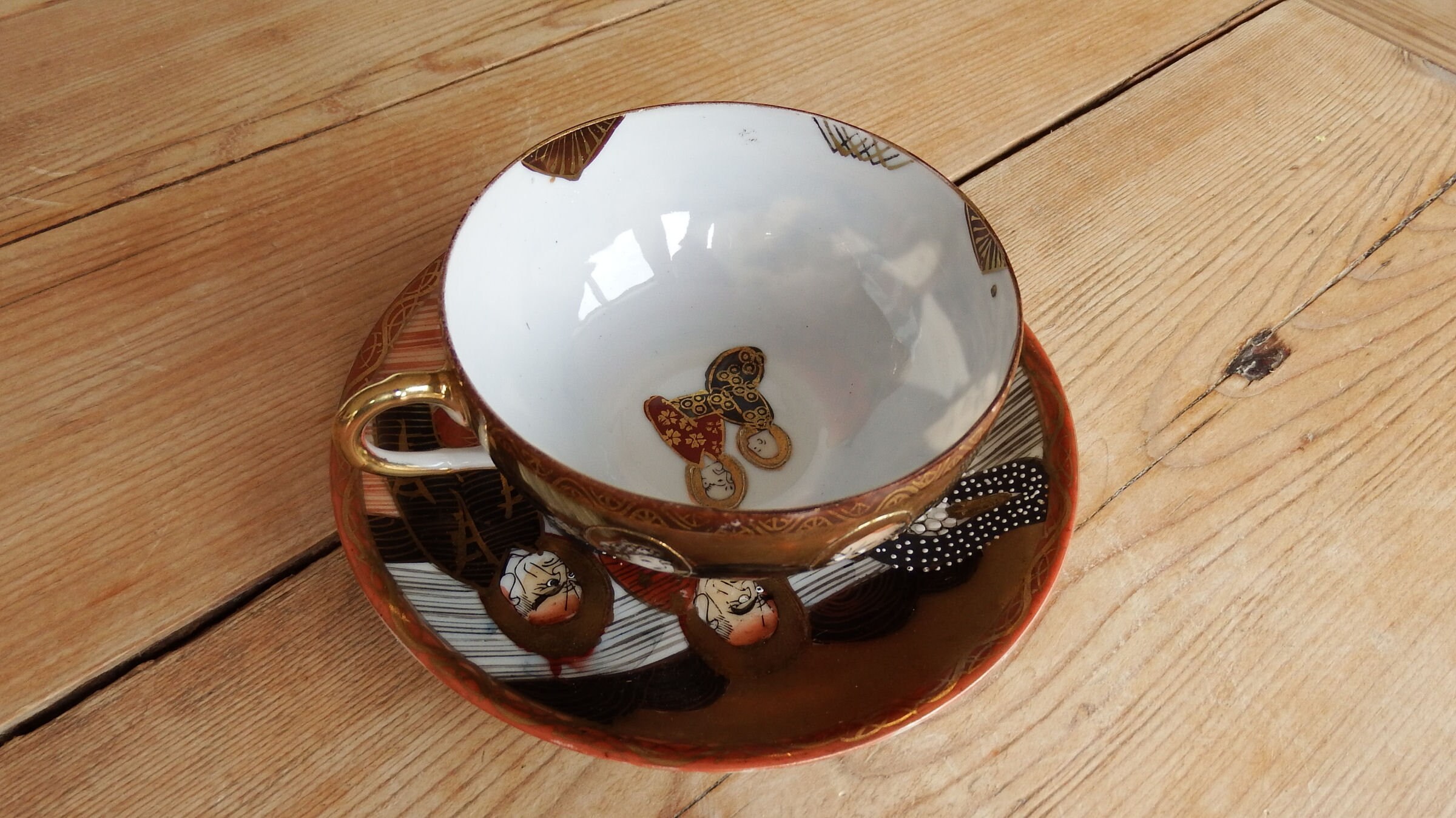 Antique Japanese Satsuma Eggshell Porcelain Hand Painted Etsy