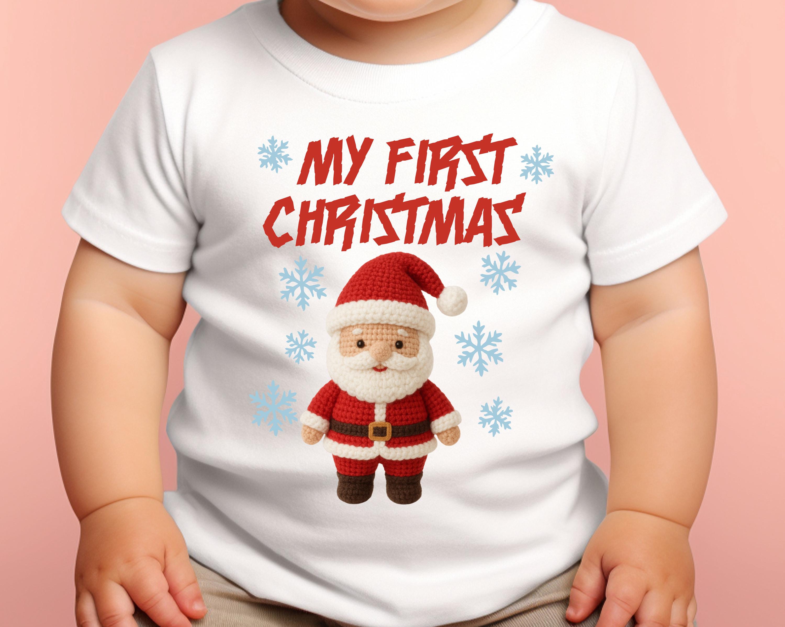 Baby First Christmas Clipart, Santa Design (PNG) - Etsy