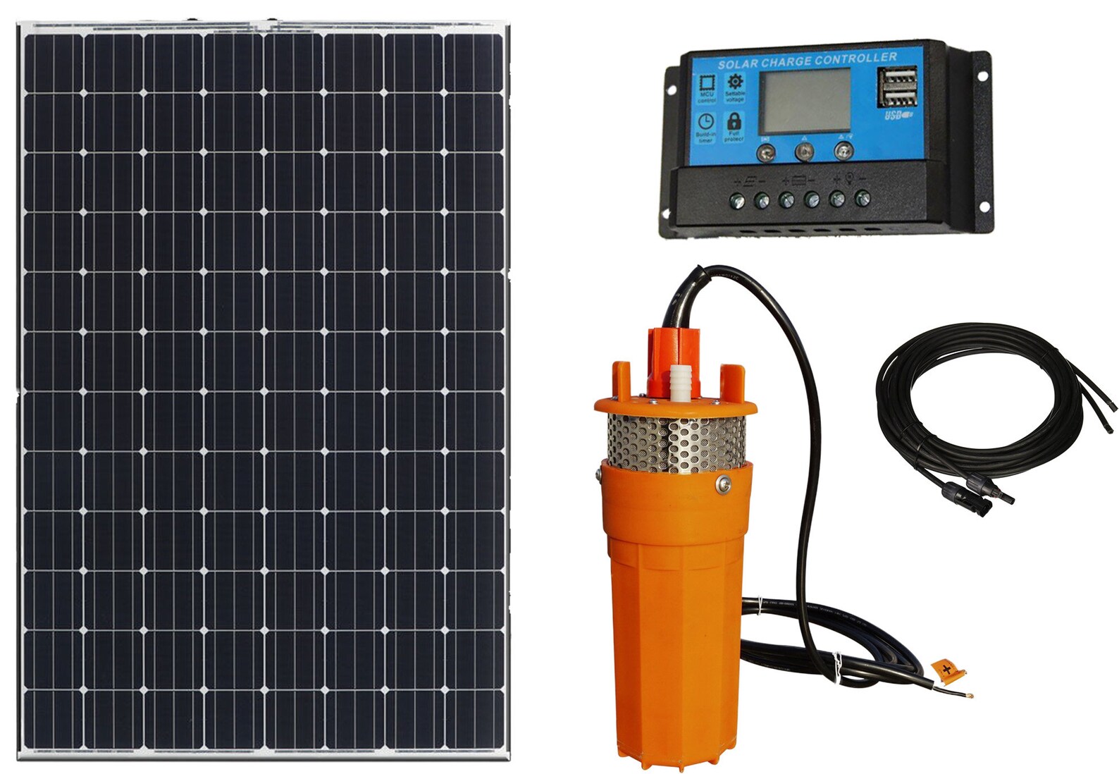 Submersible 12V Solar Powered Water Pump Kit 100W 12V Mono Etsy