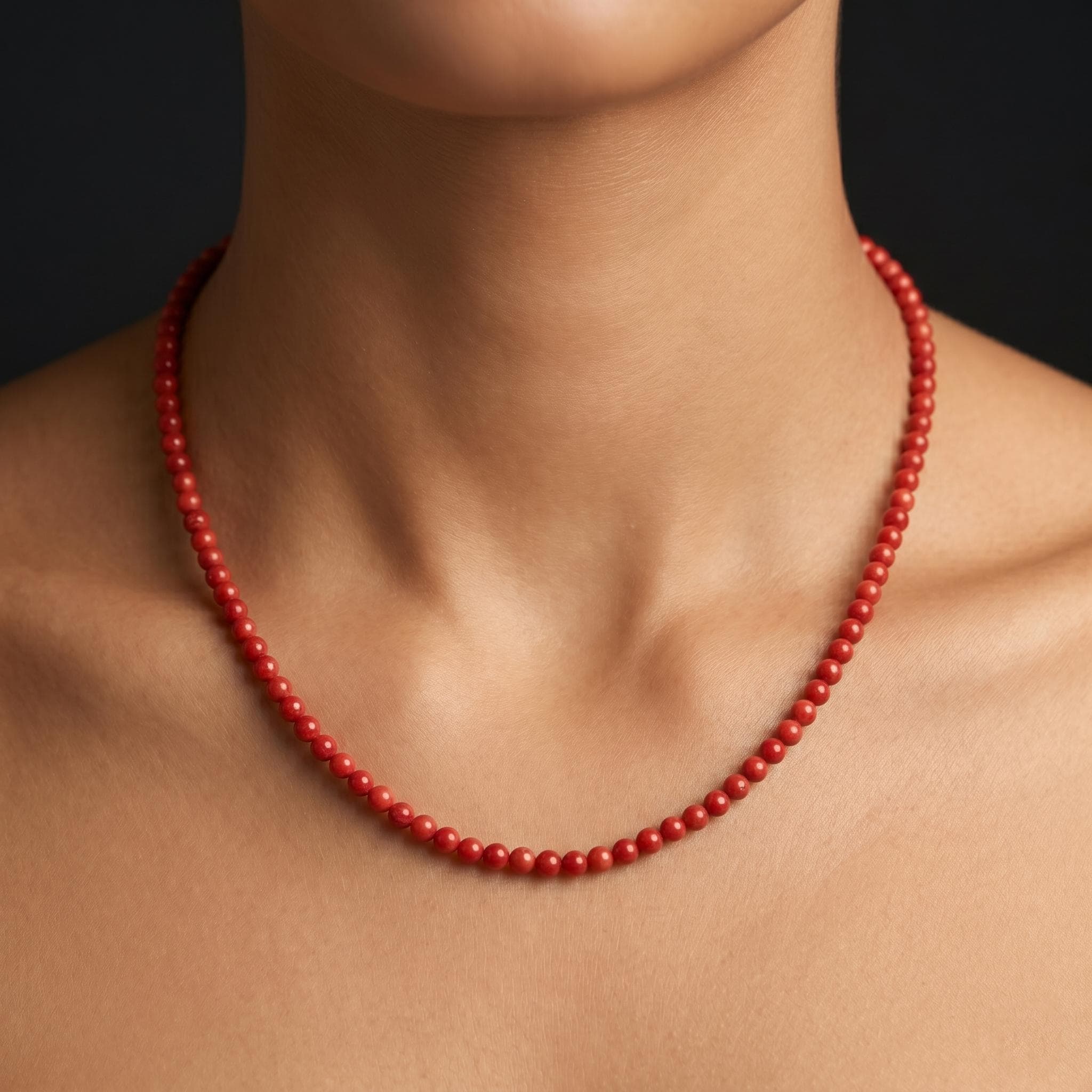 Red stone silver necklace - Etsy 日本