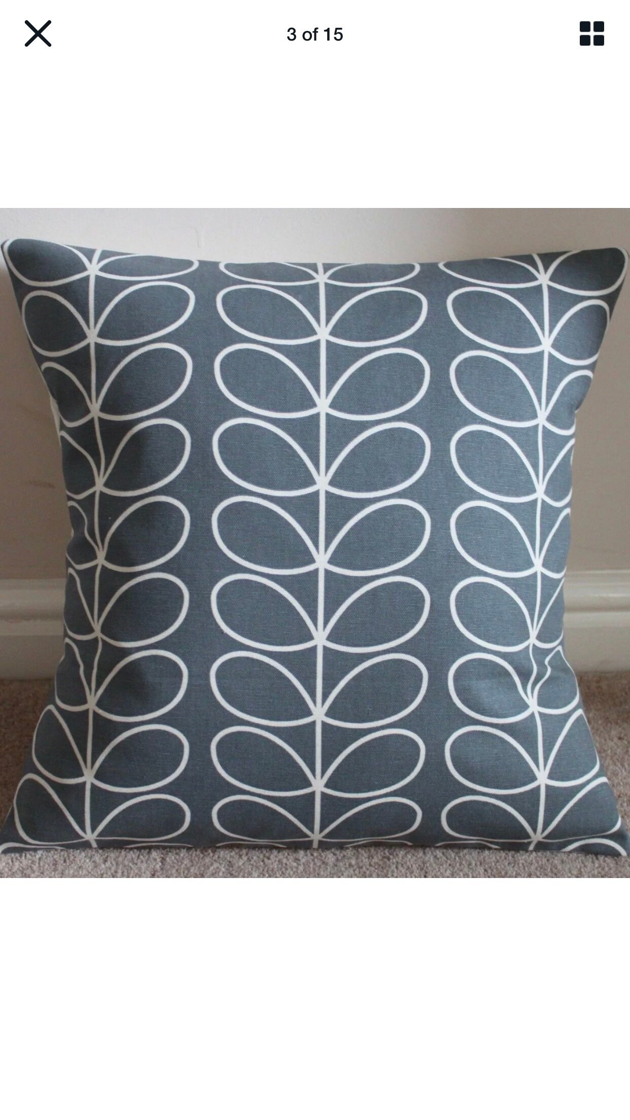 Orla Kiely Linear Stem Cushion Covers Etsy