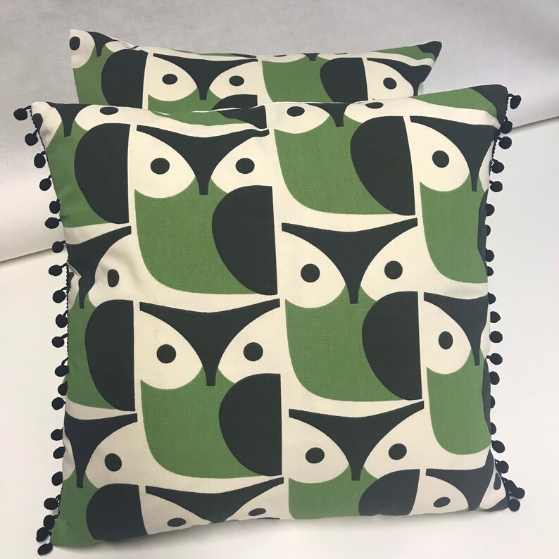 Genuine Orla Kiely Chalky Owl Cushion Cover Etsy