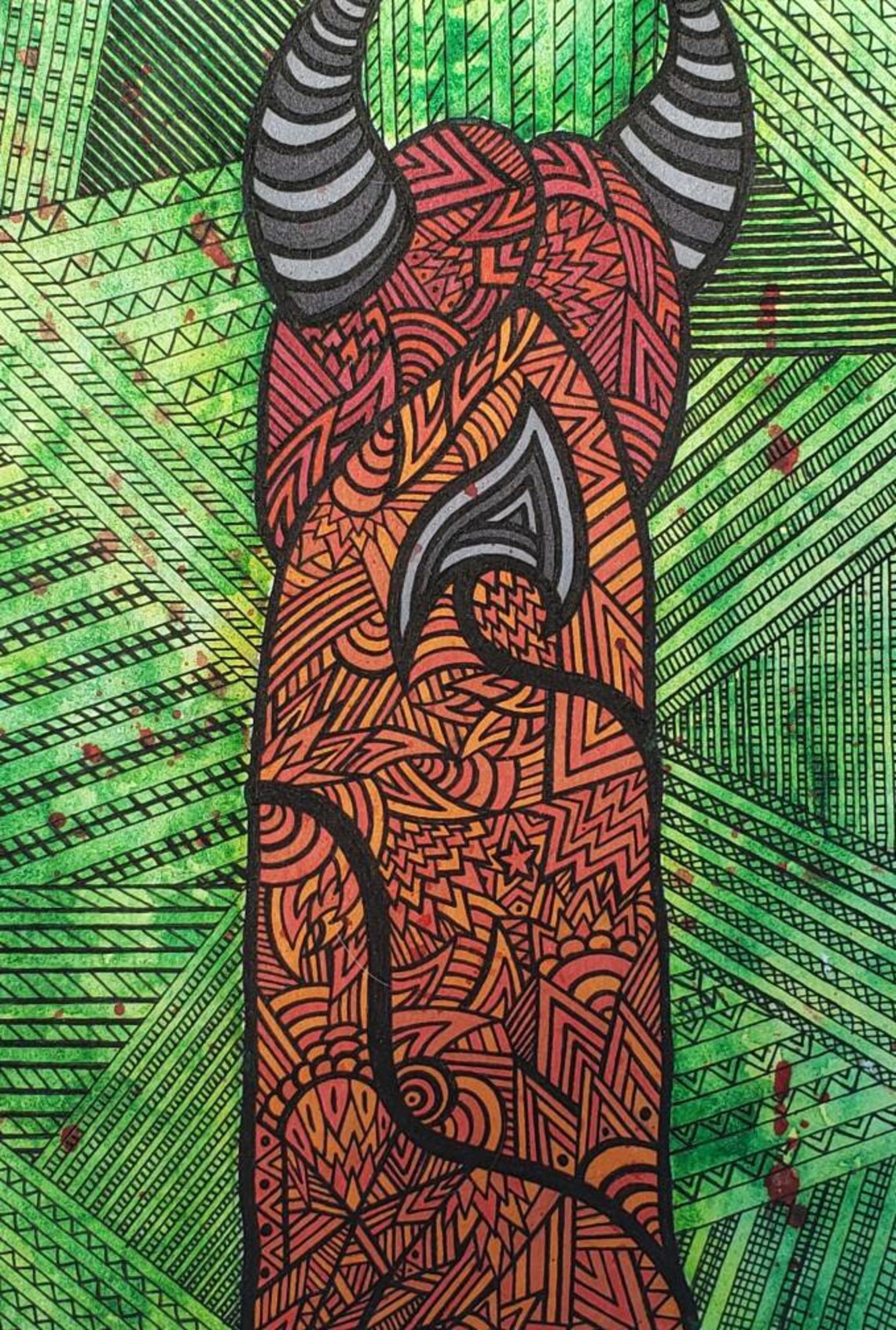 NSFW Original Fine Art Painting Demon Dick 6x9 Medium Size Etsy