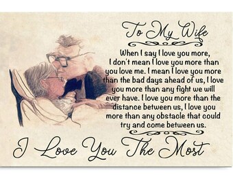 The Lion King Mufasa to My Gorgeous Wife I Love You Paper Poster No Frame
