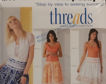 4233 Simplicity skirts threads Magazine Collection, cut sewing pattern