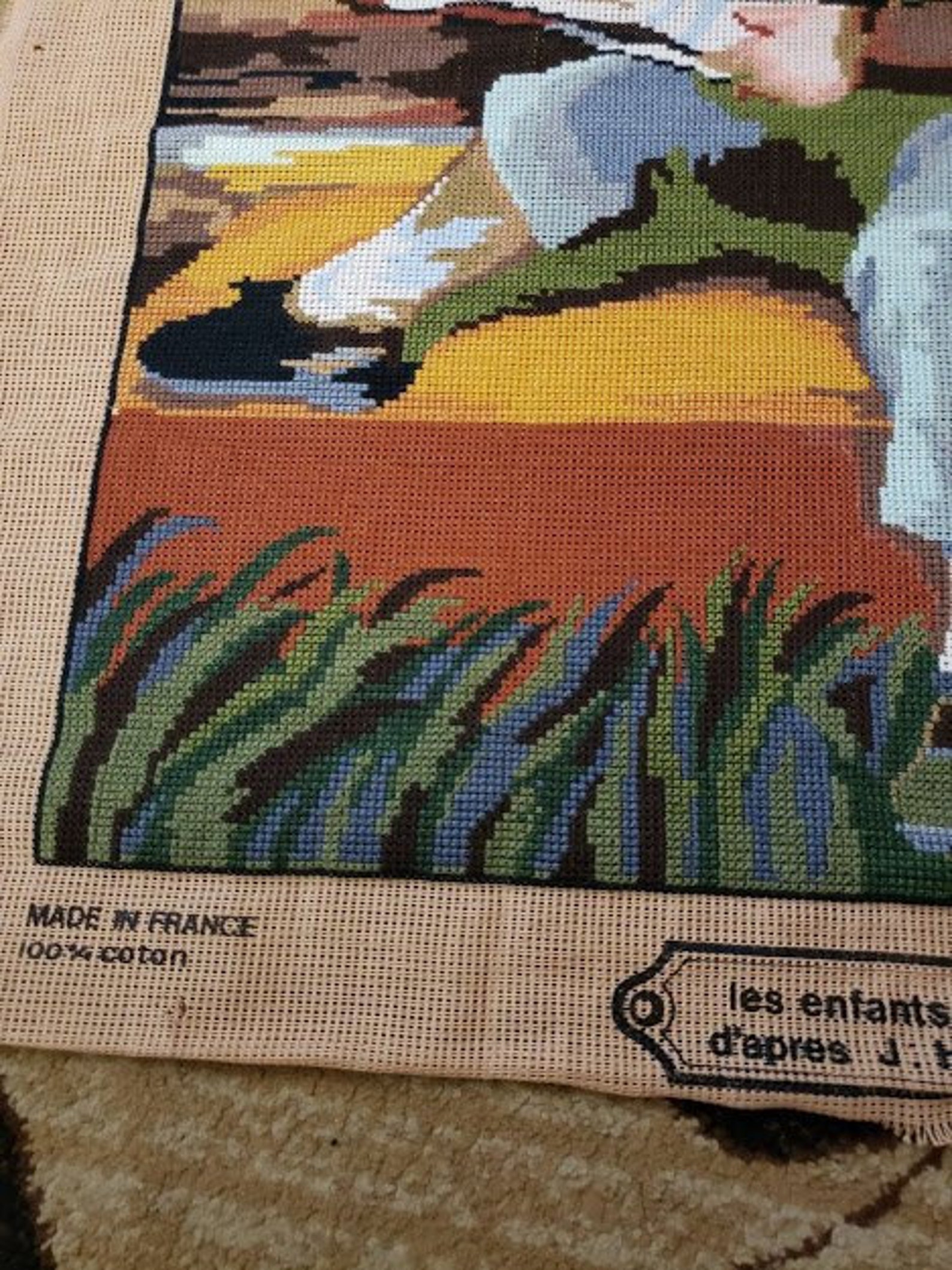 Finished Large handmade needlepoint Etsy
