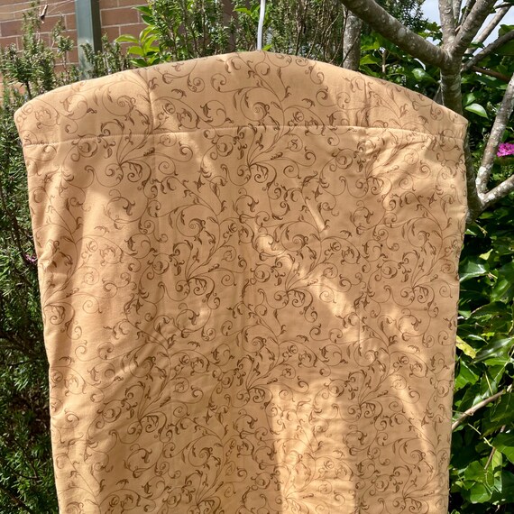 Handmade Patchwork Garment Bag: Quilted Cotton Tr… - image 10