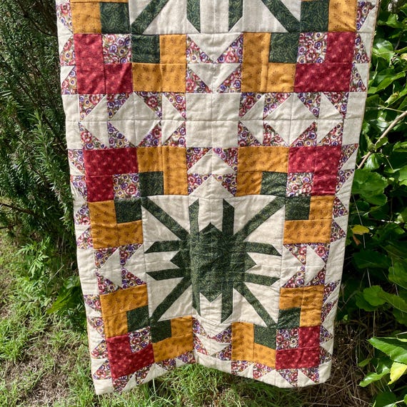 Handmade Patchwork Garment Bag: Quilted Cotton Tr… - image 3