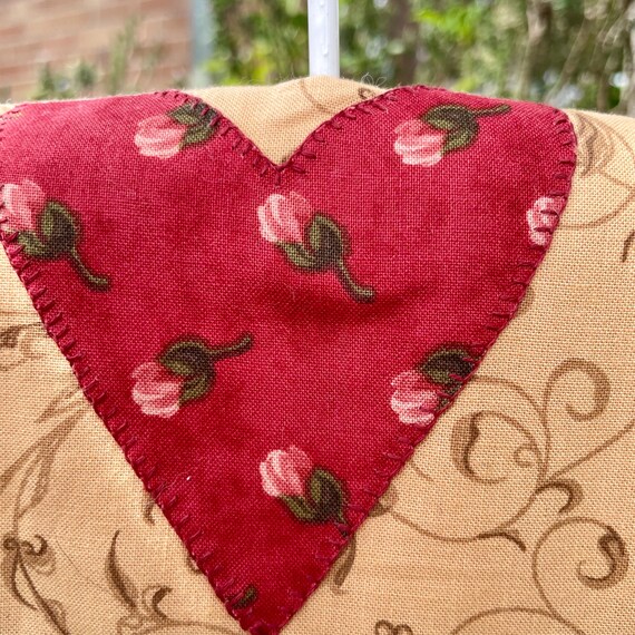 Handmade Patchwork Garment Bag: Quilted Cotton Tr… - image 9