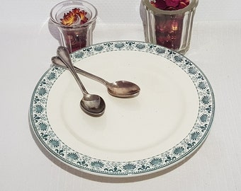 Salins Tortenständer aus Steingut Keltisches Modell, Eisenland - Antik Französisch Vintage - Country Chic, Shabby Chic, Compotier