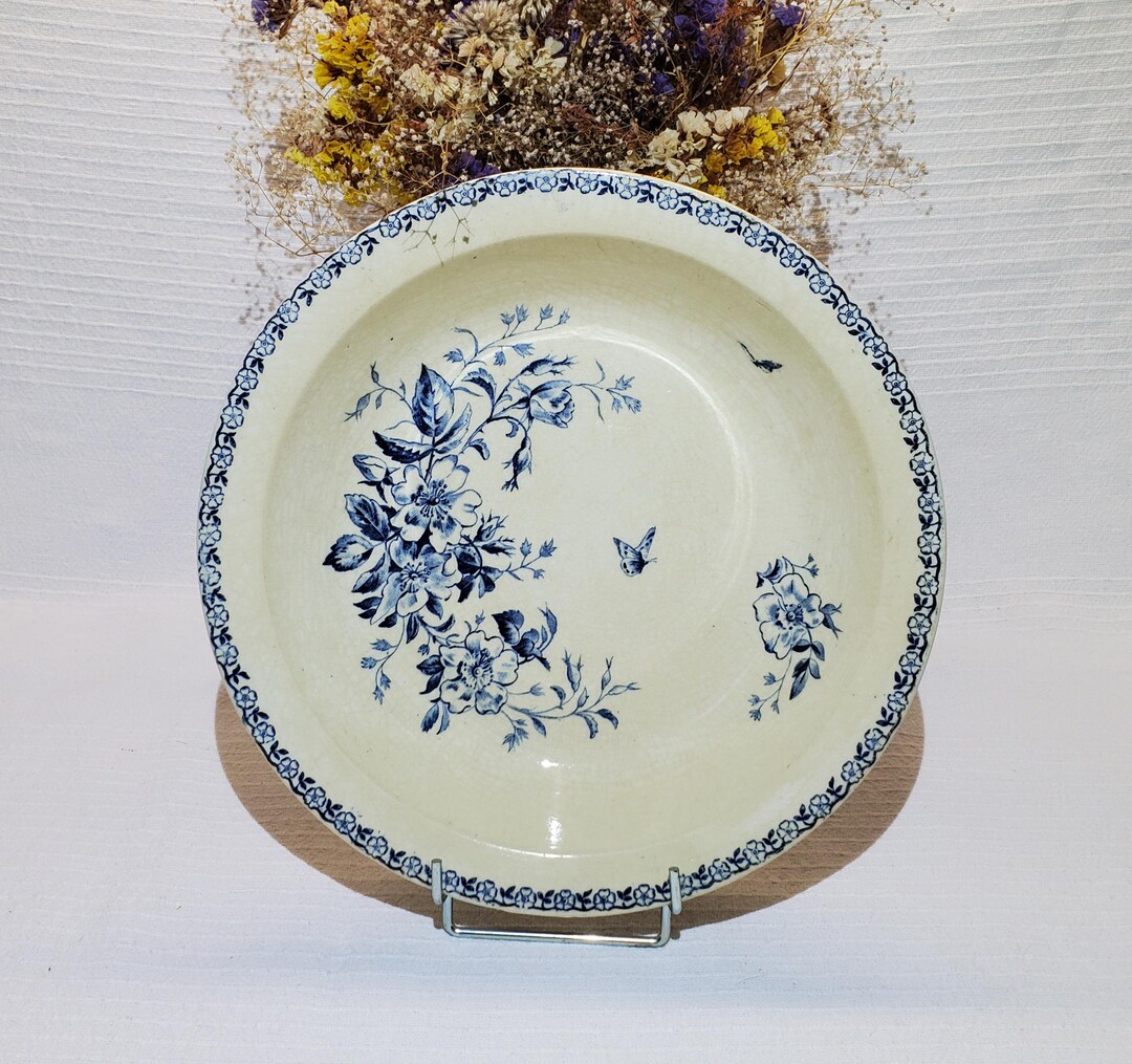 Deep Dish From the Gien Earthenware Factory, Mai Model, Ironstone ...