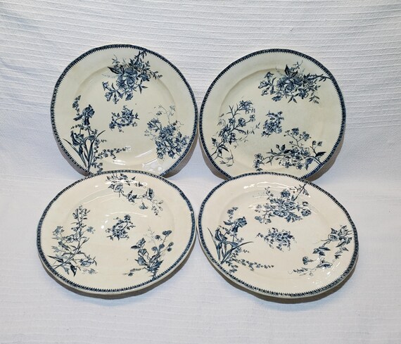 Grand Dépot E.Bourgeoisのディナープレート4枚セット、アイアン