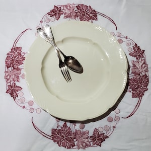 Serving dish in earthenware from Creil and Monterau, Rousseau model, ironstone - Antique French Vintage - Country chic, Shabby chic, Cottage