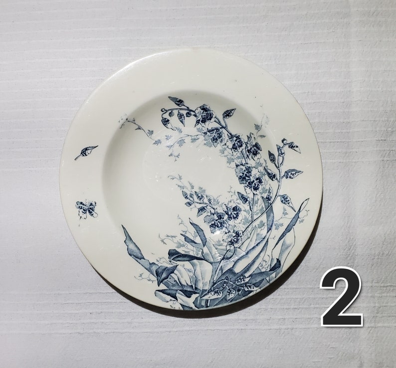 Plates From the Luneville Earthenware Factory, Java Model, Iron Earth ...