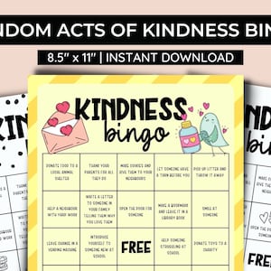 Zufällige Akte der Freundlichkeit Bingo druckbare PDF, Pay It Forward, Verbreitung von Freundlichkeit, Menschen mit Freundlichkeit behandeln, druckbare Freundlichkeit, Dankbarkeitsliste