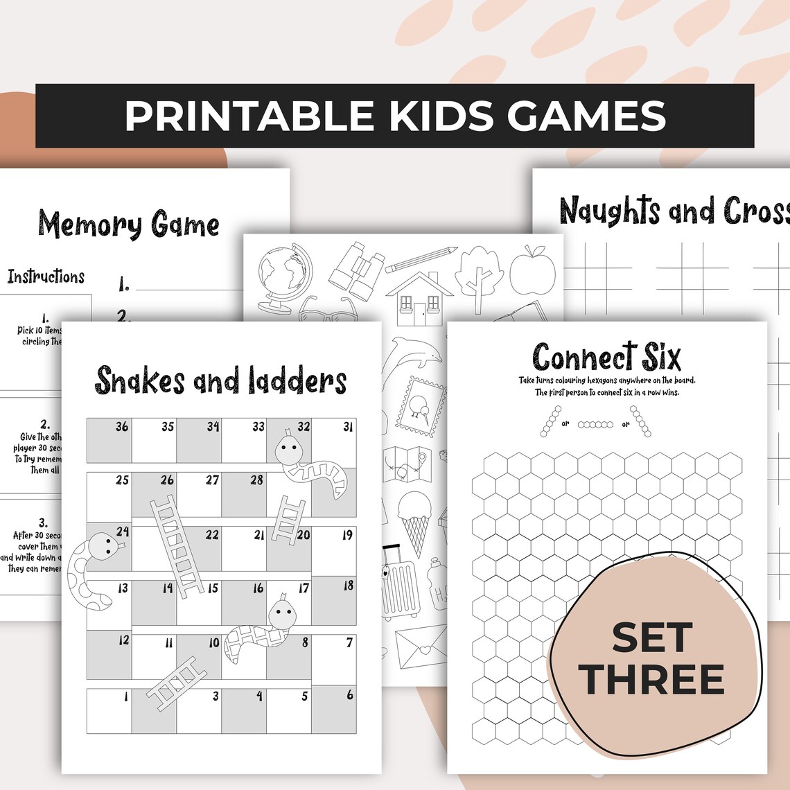 Printable Games for Kids - Activities for Kids, Indoor Home Activities ...