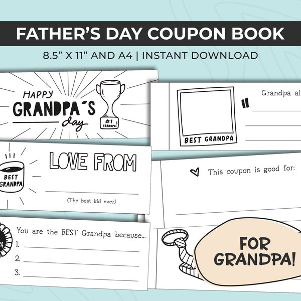Father Daughter Coupon Book Etsy Father Daughter Coupon Book Etsy