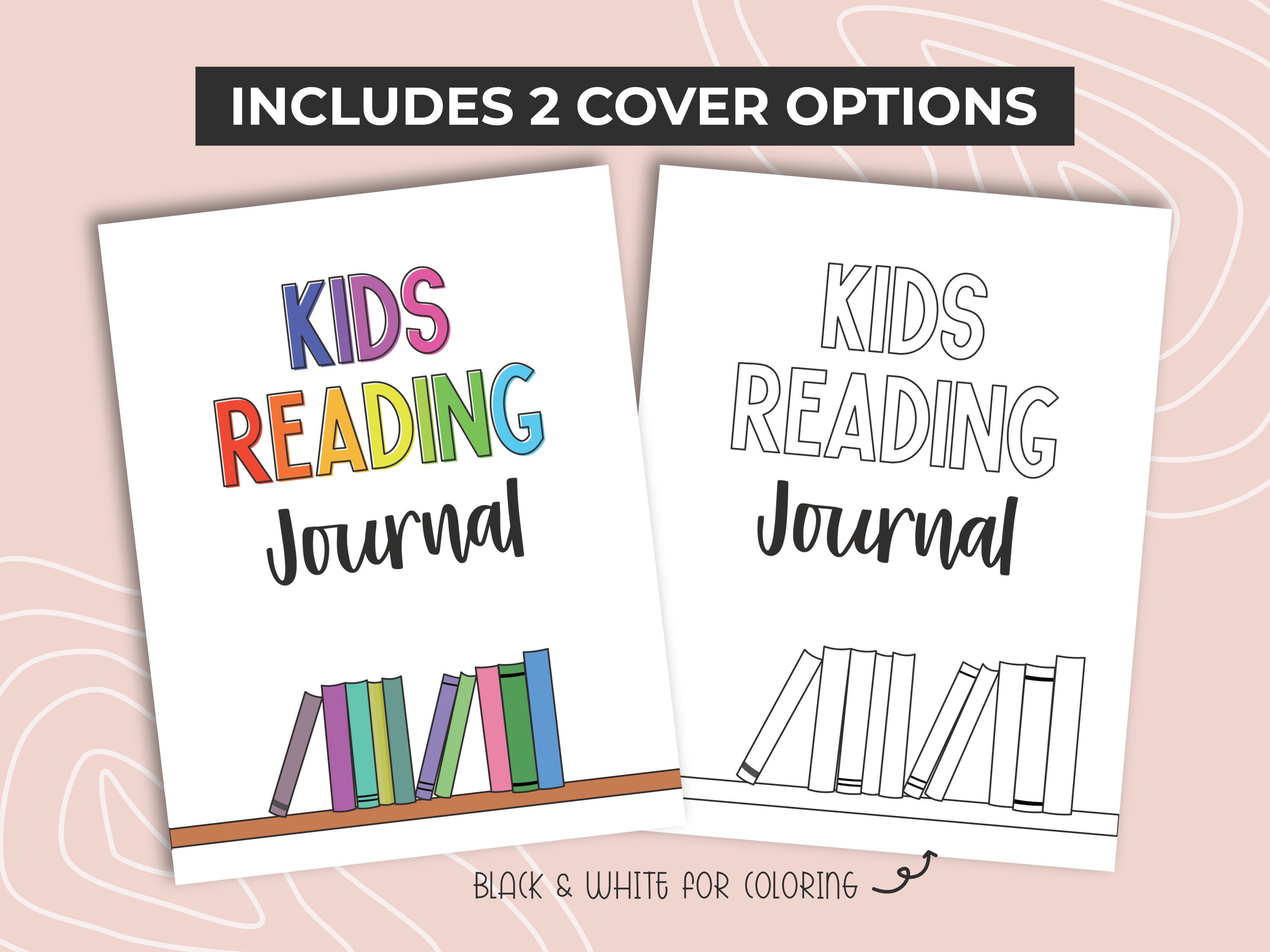 Reading Journal Printable, Kids Book Journal, Summer Reading Log for Children, Book Tracker ...