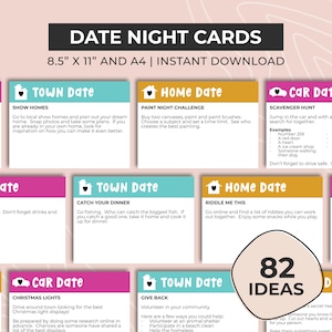 Biglietti per appuntamento notturno, Barattolo per appuntamento notturno, Idee stampabili per appuntamento notturno, Idee per appuntamento, Regalo per il primo anniversario per lui, Idea regalo di San Valentino