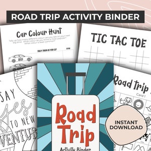Road Trip Activity Pack, Printable Kids Activities, Road Trip Games, Road Trip Bingo, Road Trip Printable, License Plate Game, Travel Games