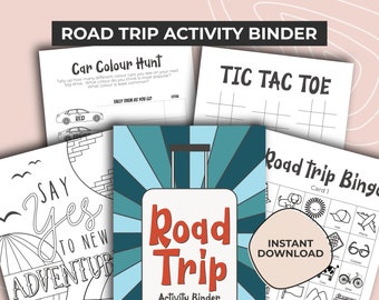 Road Trip Activity Pack, Printable Kids Activities, Road Trip Games, Road Trip Bingo, Road Trip Printable, License Plate Game, Travel Games