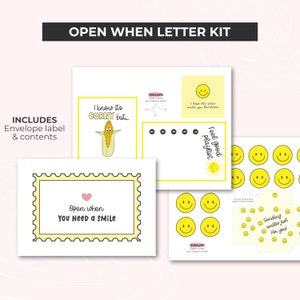 Printable Open when Letter kit for Couples, Long Distance Relationship, Gift for him, Anniversary Gift, Military Deployment, Care Package image 5
