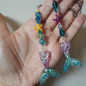 Rückspiegel-Anhänger "Mermaid", Auto-Deko, Geschenk, Autoschmuck